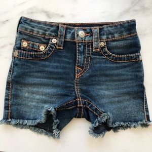 True Religion Jean shorts Girls Size 6